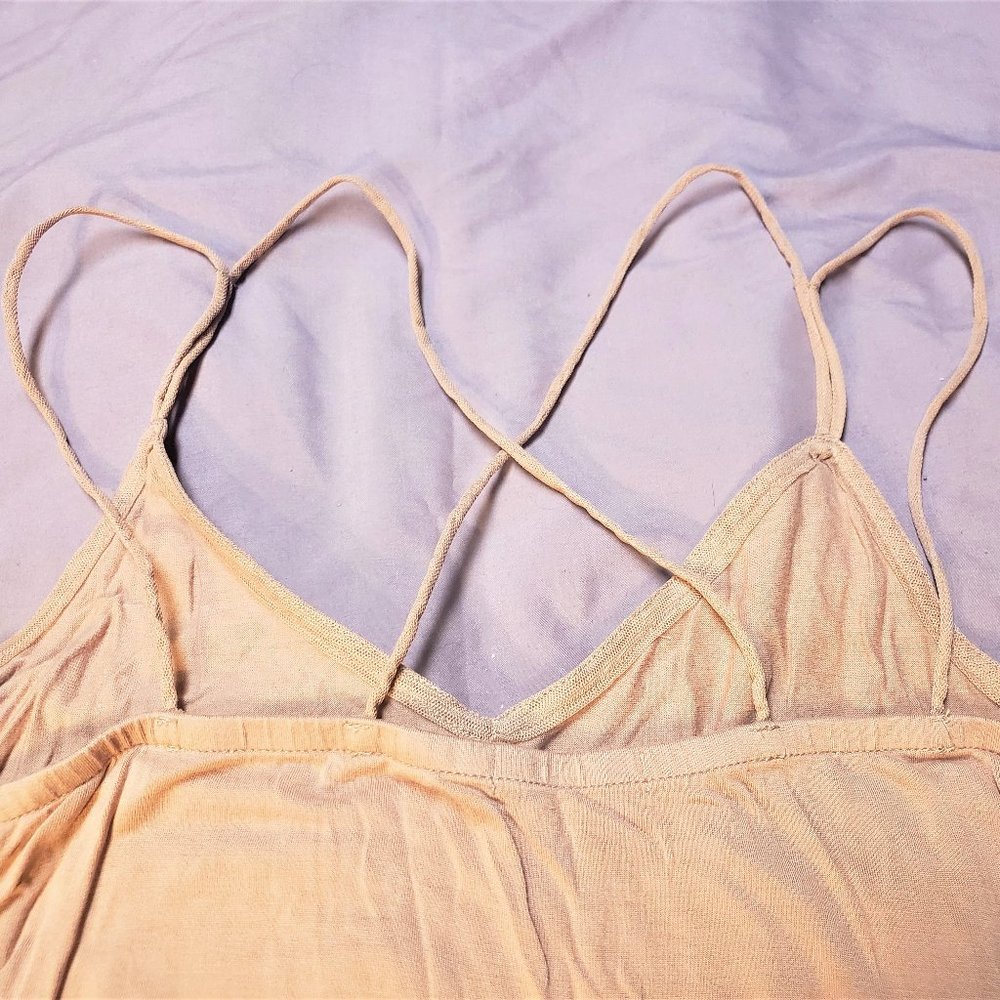 Pink Beaded Bead Mesh Camisoles - Picture 5 of 5